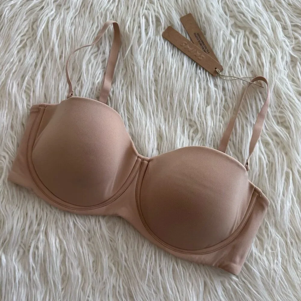 Skims Fits Everybody Strapless Clay Size 32D - Picture 3 of 6